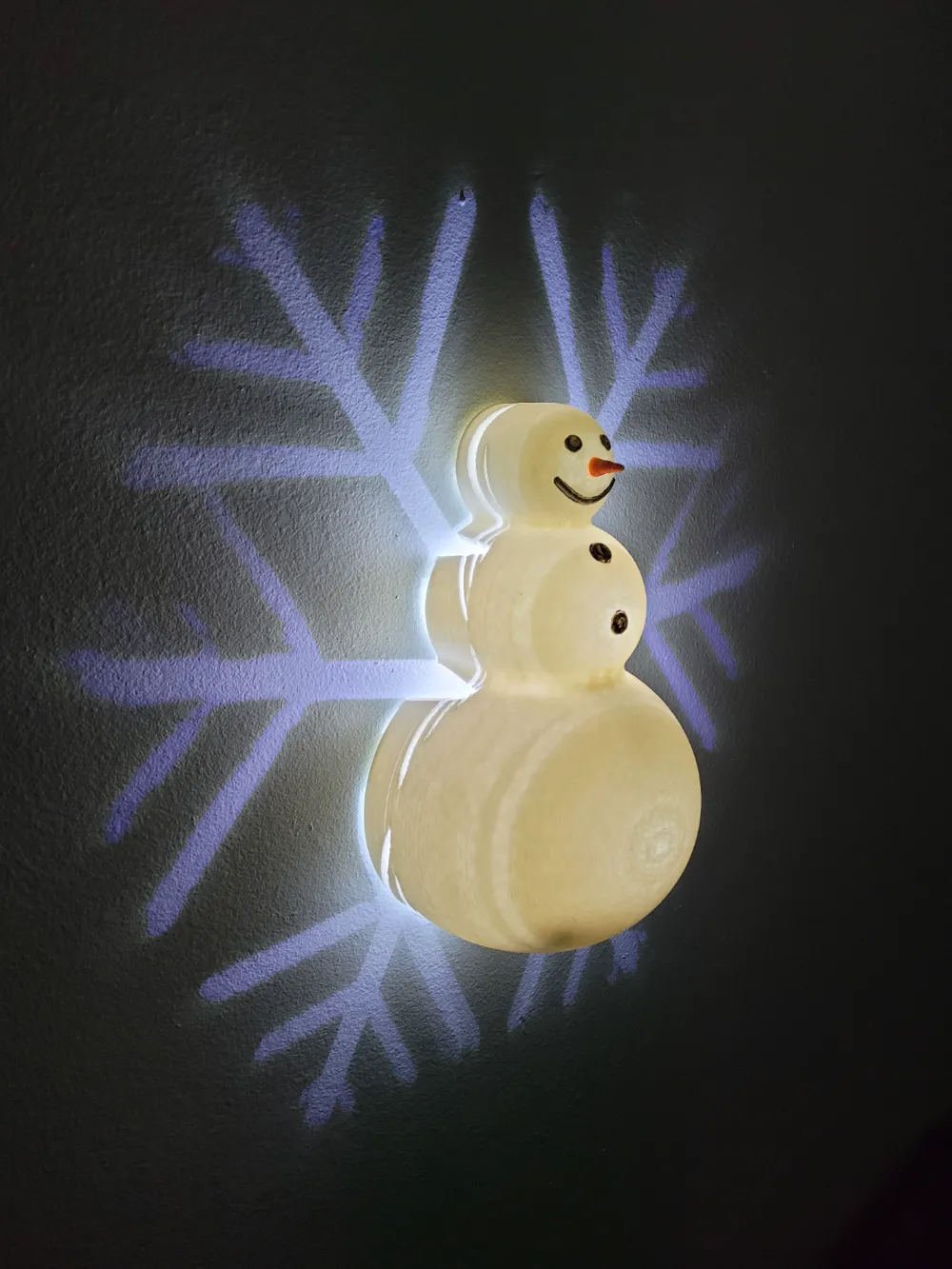 Snowflake Snowman Light, photo 4 of 4 - Snowflake Snowman Light Household