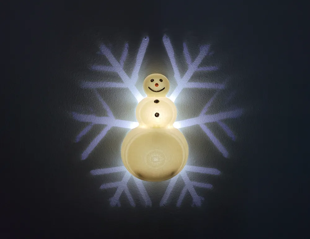Snowflake Snowman Light - Decor, in stock in India