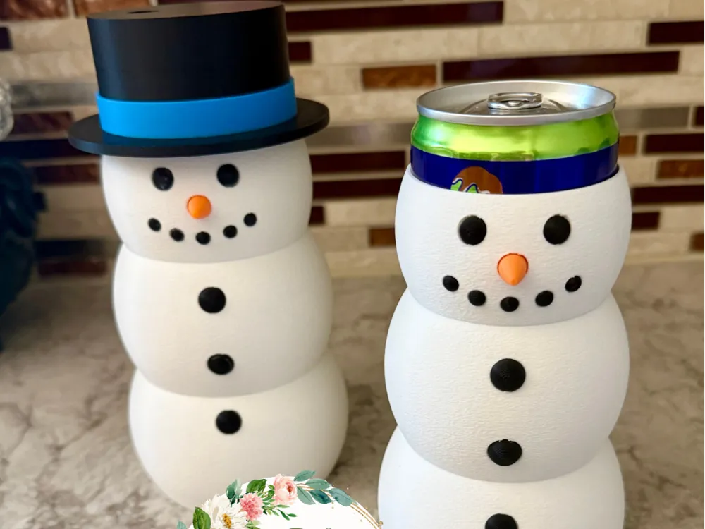 Snowman Can Holder, photo 2 of 4 - Snowman Can Holder Household