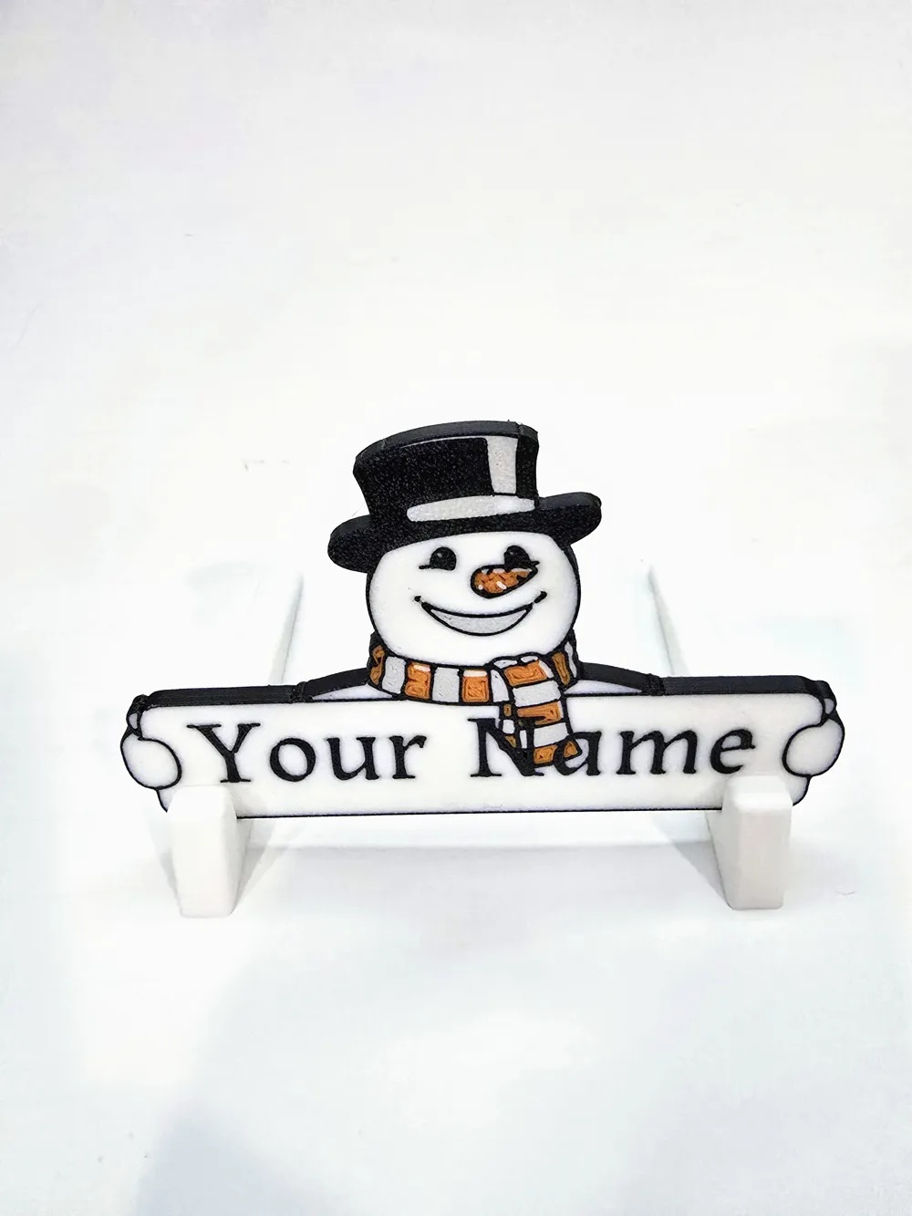 Snowman Place Card, photo 2 of 4 - Santa, Snowman & Reindeer Decor, Christmas