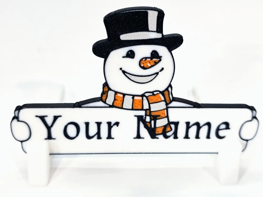 Snowman Place Card
