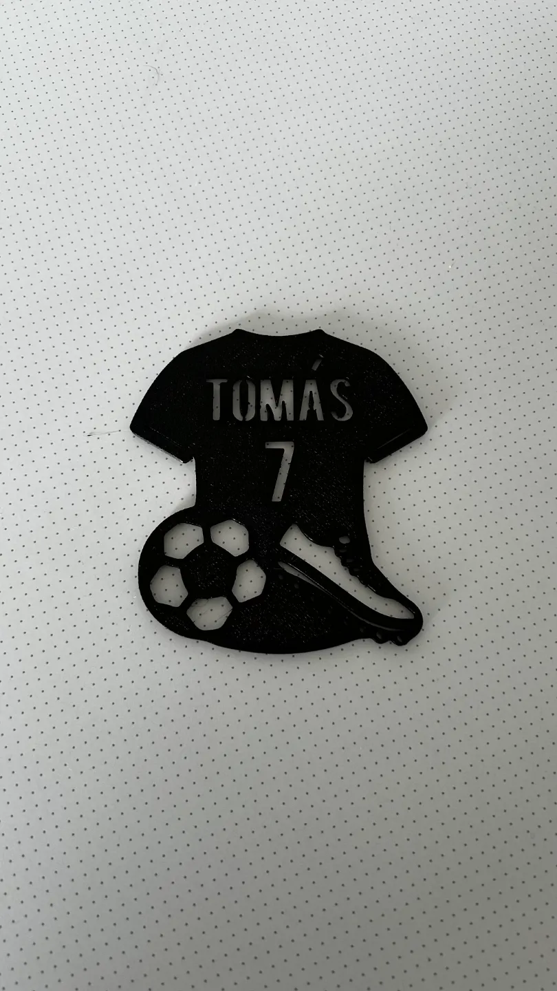 Football Name Wall Art, Tomas, photo 3 of 4 - Football Name Wall Art, Tomas Art