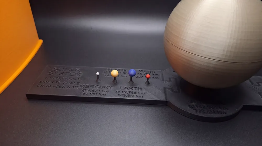 Solar System true scale, photo 2 of 4 - Space & Astronomy Models, planets