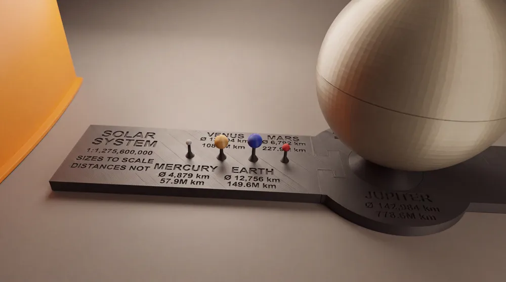 Solar System true scale, photo 3 of 4 - Space & Astronomy Models, sun