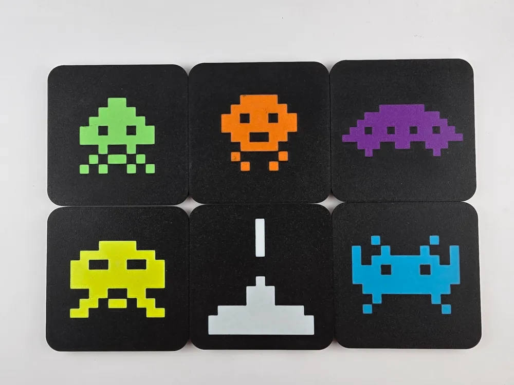 Space Invaders Coaster Set - Decor, in stock in India