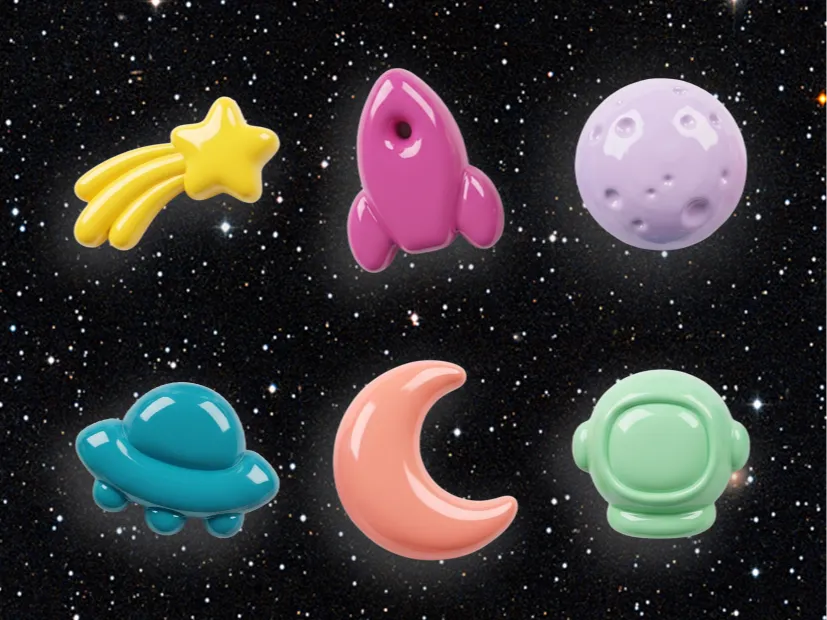 Space Wall Art, Bubble Style Kids Room Decor