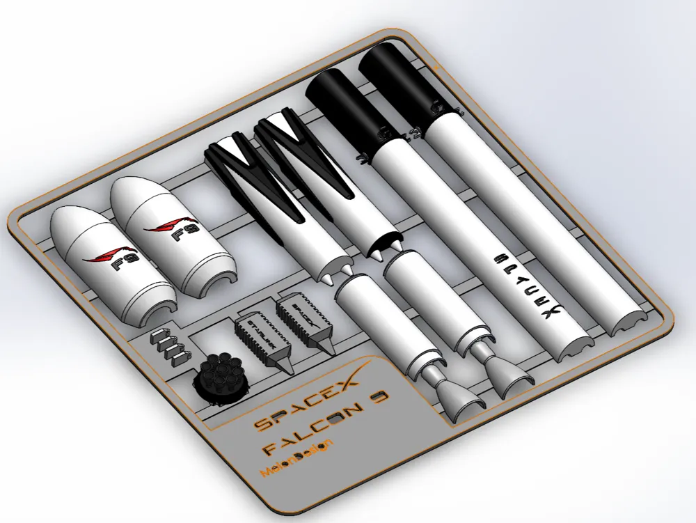 SpaceX Falcon 9 Kit card