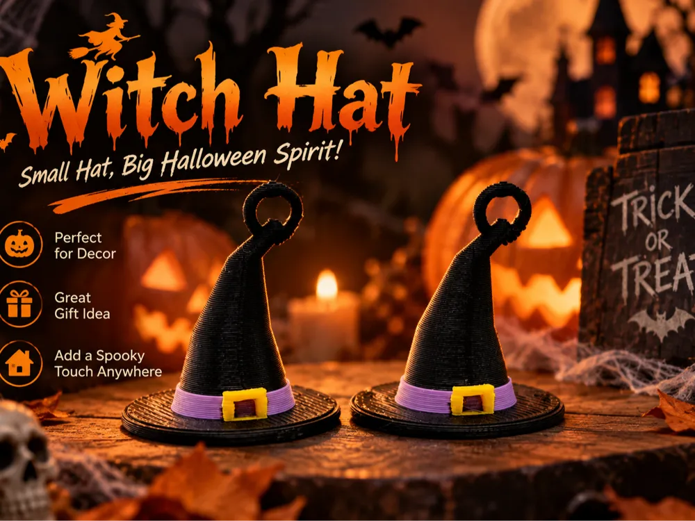 Spellbound Witch Hat Earrings - Earrings, in stock in India