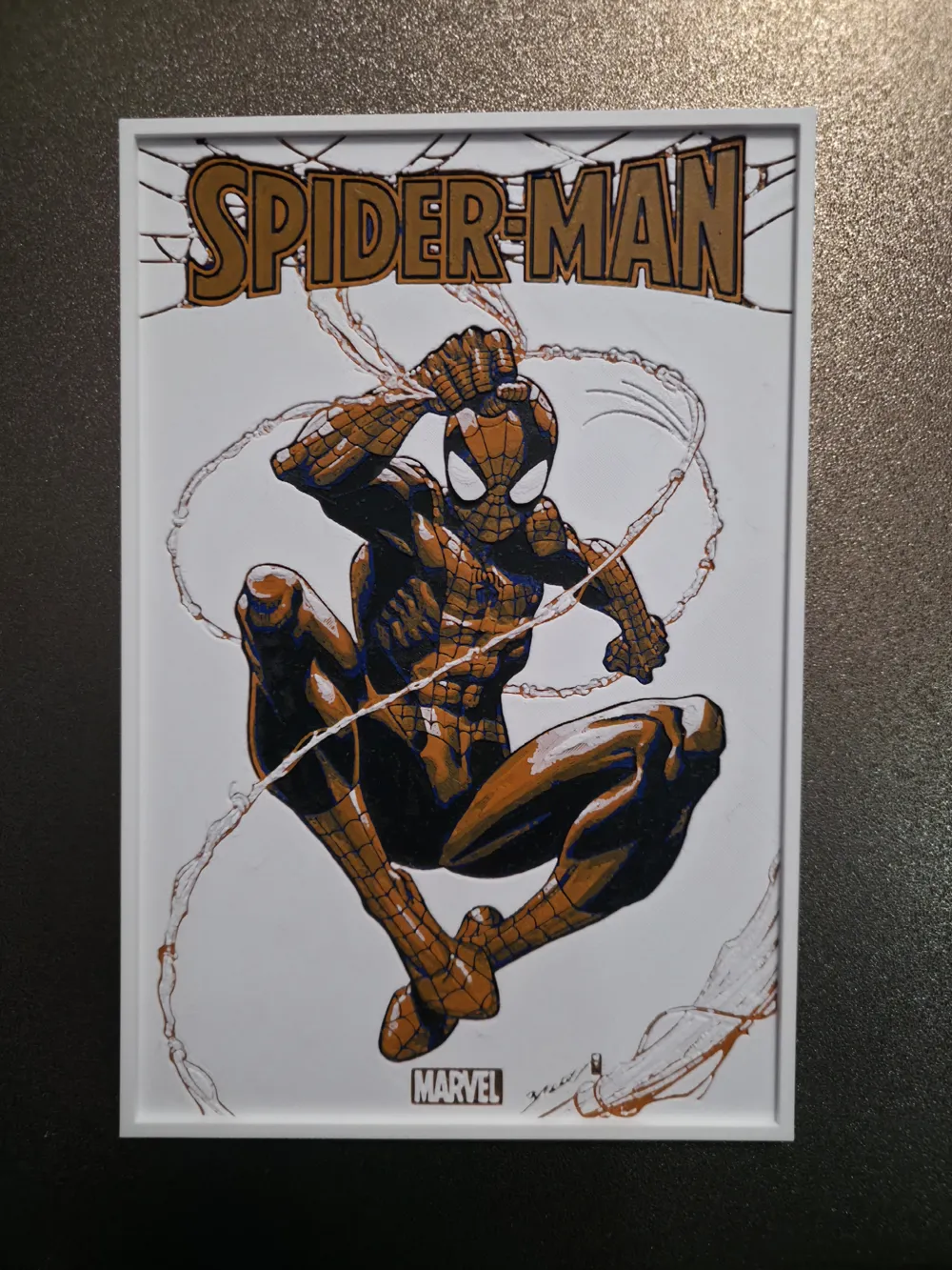 Spider-Man Hueforge, photo 2 of 4 - Spider-Man Hueforge Generative Art