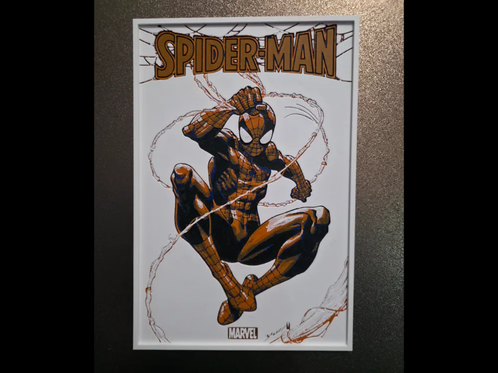 Spider-Man Hueforge, photo 3 of 4 - Spider-Man Hueforge Generative Art