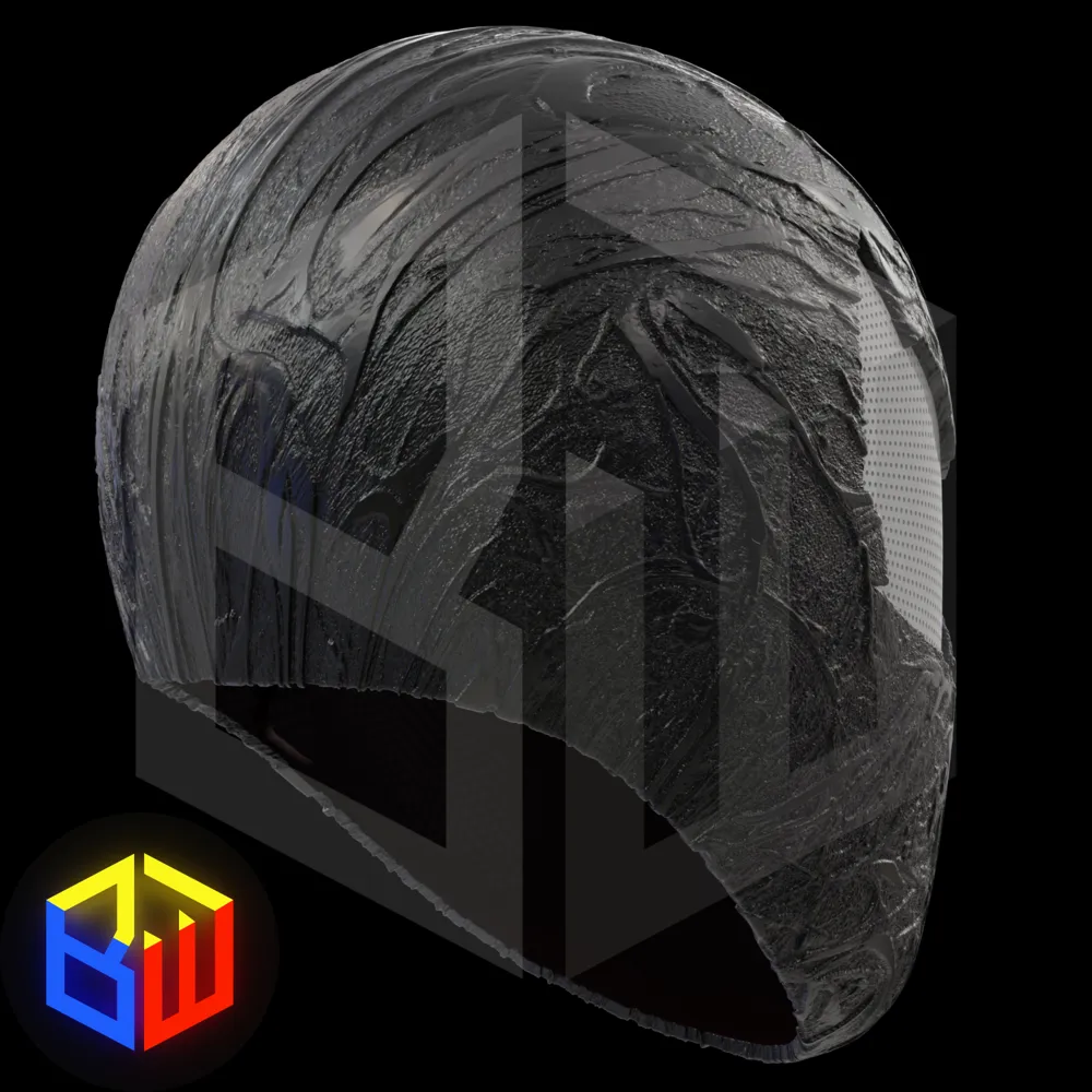 Spider-Man PS5 Symbiote Helmet, photo 3 of 4 - Spider-Man PS5 Symbiote Helmet Props & Cosplay
