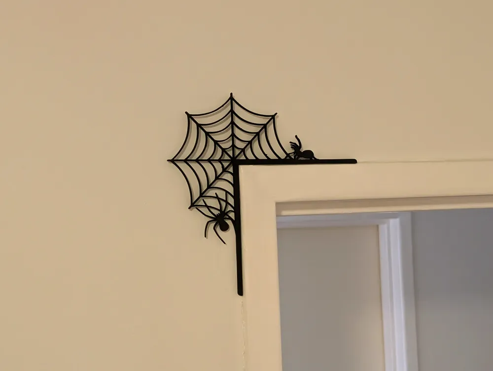 Spider Web Doorframe Corner | Halloween Decoration, photo 3 of 4 - Spider Web Doorframe Corner | Halloween Decoration Gifts & Occasions