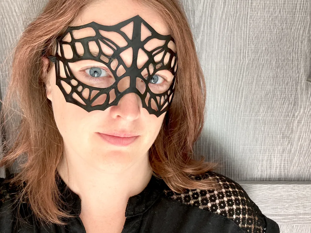 Spider Web Flex Masks - Lacy and Chaotic, photo 3 of 4 - Spider Web Flex Masks - Lacy and Chaotic Props & Cosplay