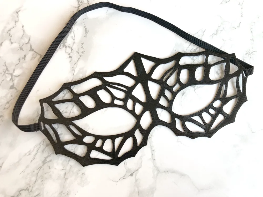 Spider Web Flex Masks - Lacy and Chaotic, photo 4 of 4 - Spider Web Flex Masks - Lacy and Chaotic Props & Cosplay