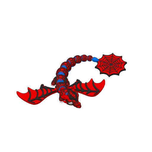 Spiderman Dragon - Articulated Flexi Fidget Toy, photo 4 of 4 - Spiderman Dragon - Articulated Flexi Fidget Toy Fidget & Sensory Toys