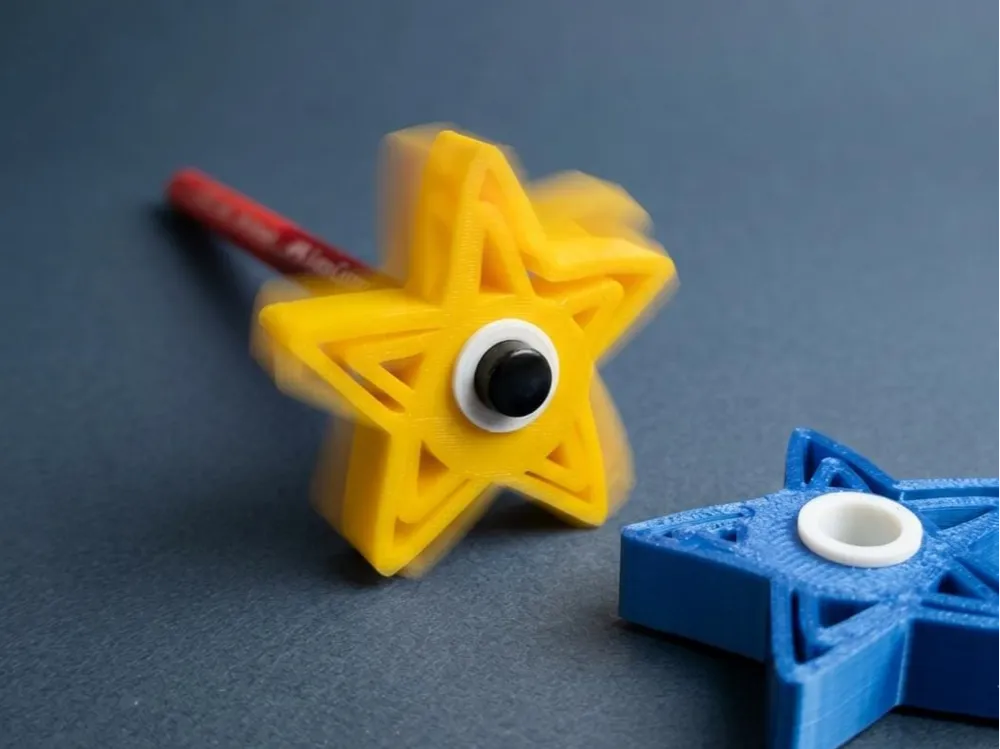 Spinning Star Pencil Topper (Fidget Toy), photo 4 of 4 - Spinning Star Pencil Topper (Fidget Toy) Fidget & Sensory Toys