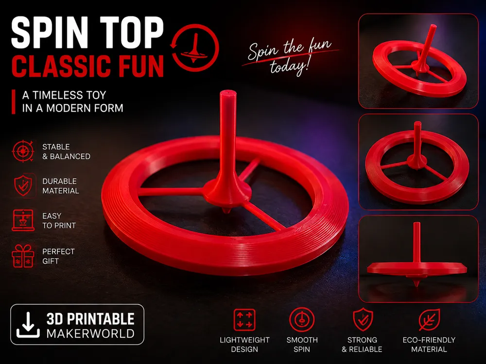 Spinning Top, Ring Top, photo 2 of 5 - Spinning Tops & Classic Toys, spin top