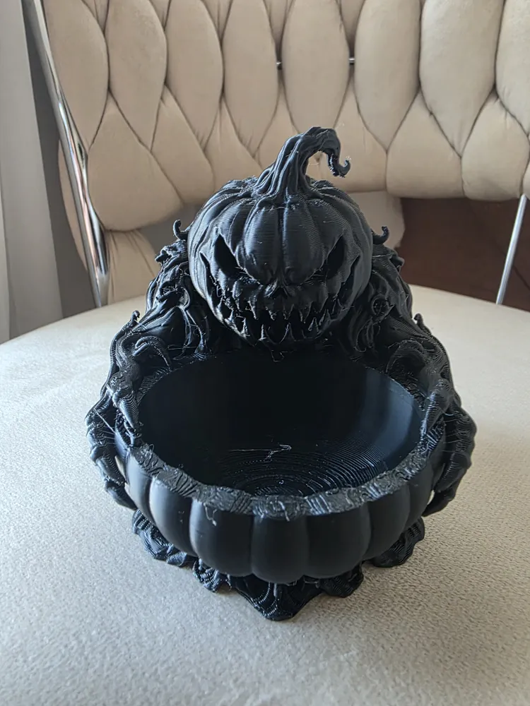 Spooky Ghost Candy Bowl, Halloween Treat Holder, photo 2 of 4 - Spooky Ghost Candy Bowl, Halloween Treat Holder Pets