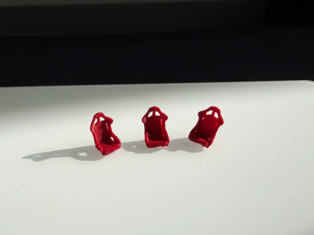 Sport Car seat for 1:64 scale cars / diorama, photo 4 of 4 - Sport Car seat for 1:64 scale cars / diorama Hobby & DIY