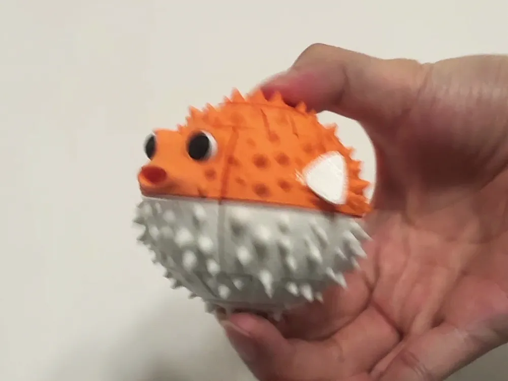 Pinch Pufferfish Squishy Toy, photo 2 of 4 - Stress Relief & Sensory Toys, puffer fish