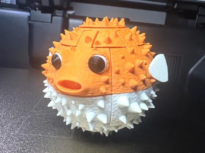 Pinch Pufferfish Squishy Toy, photo 3 of 4 - Stress Relief & Sensory Toys, marine life