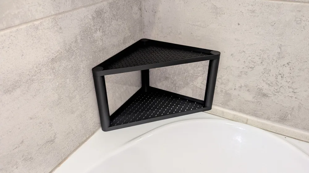 Stackable Corner Shelf, photo 2 of 4 - Stackable Corner Shelf Household