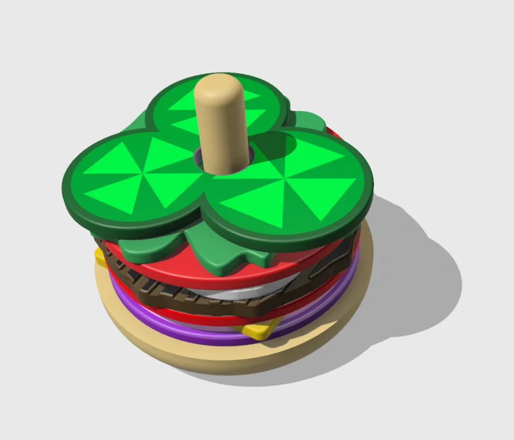 Stackable Hamburger toy for children, photo 3 of 4 - Stackable Hamburger toy for children Toys & Games