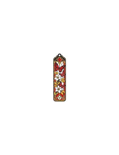 Stained Glass Butterfly Gothic Bookmark, photo 4 of 4 - Stained Glass Butterfly Gothic Bookmark Desk & Office