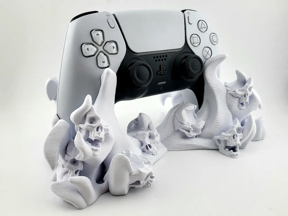 stand controller ps5 joystick holder hell skull