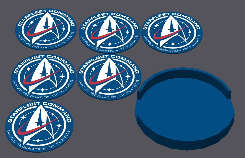 Star Trek Starfleet Command Coasters, photo 4 of 4 - Character Coasters, logo