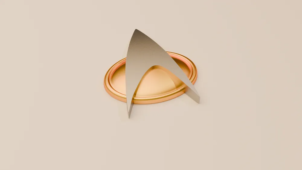 Star Trek TNG Combadge, photo 2 of 4 - Sci-fi & Movie Figures, costume