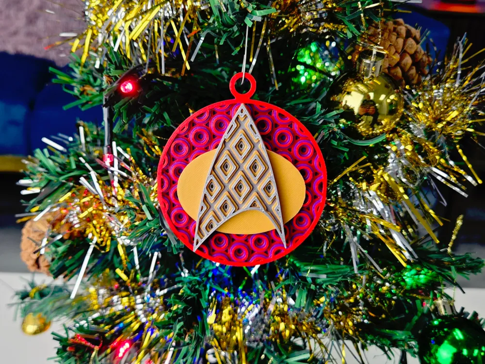 Star Trek TNG Mosaic Holiday Ornament