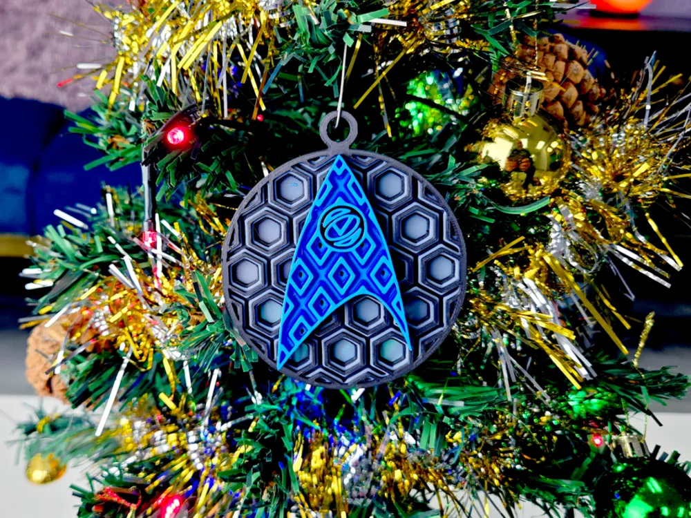 Star Trek TOS Science Mosaic Holiday Ornament