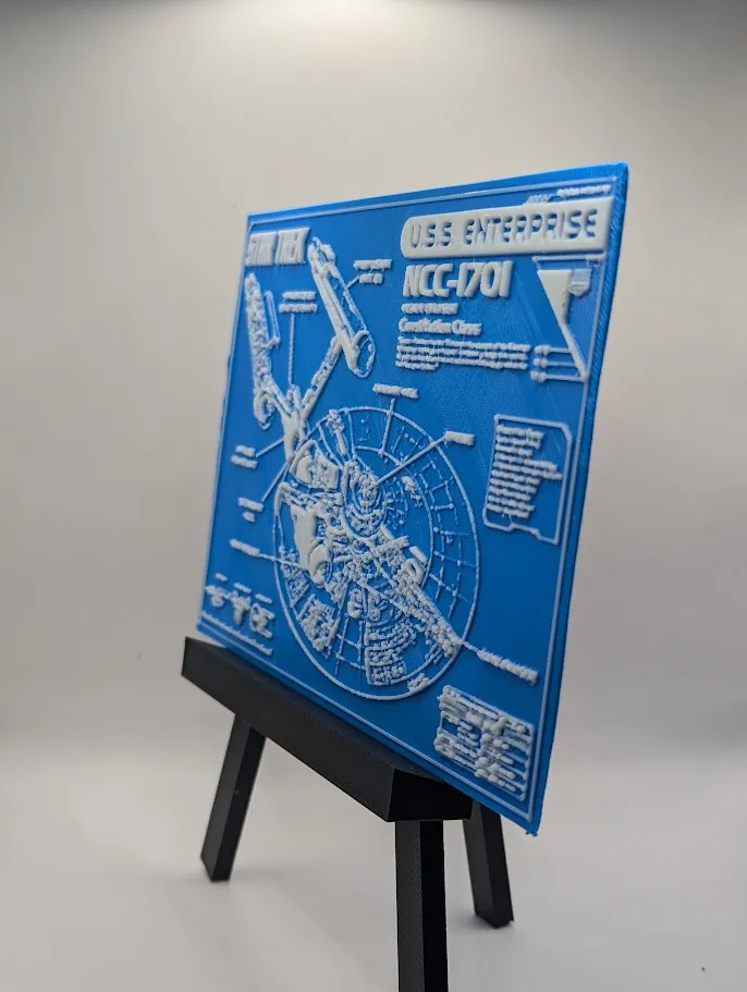 Star Trek U.S.S. Enterprise Blueprint - Hueforge, photo 4 of 4 - Movie & TV Photo Art, startrek