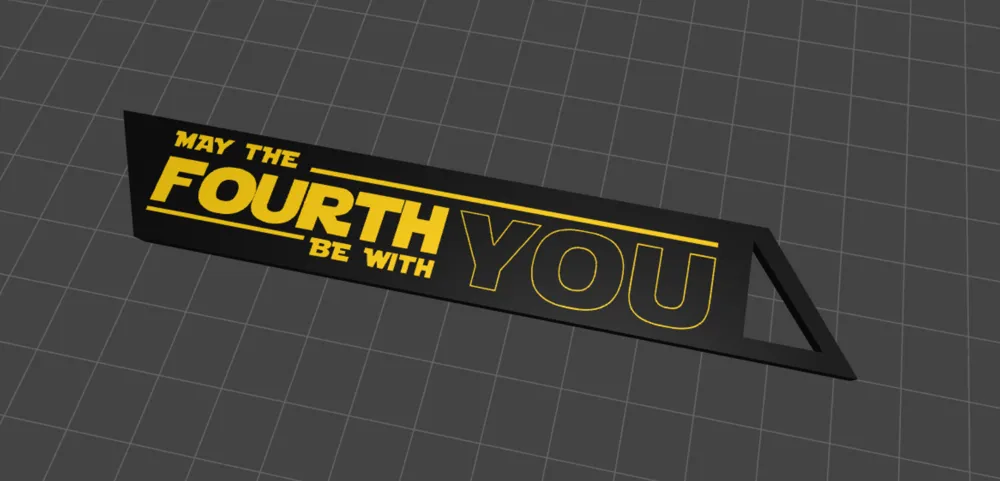star wars day keychain, photo 3 of 4 - star wars day keychain Keychains