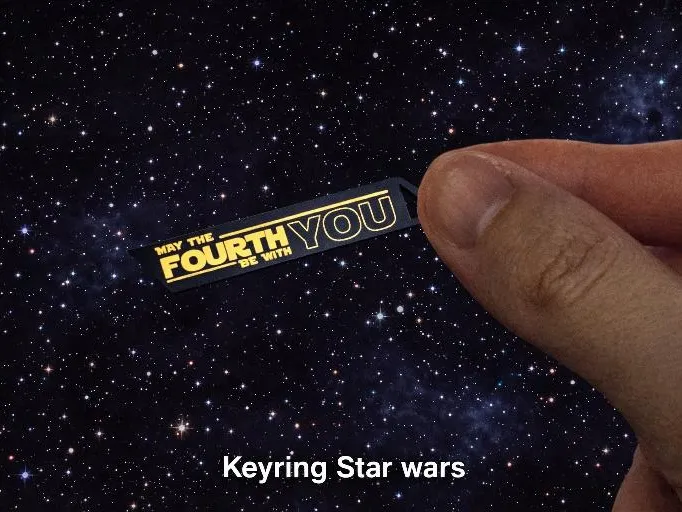star wars day keychain