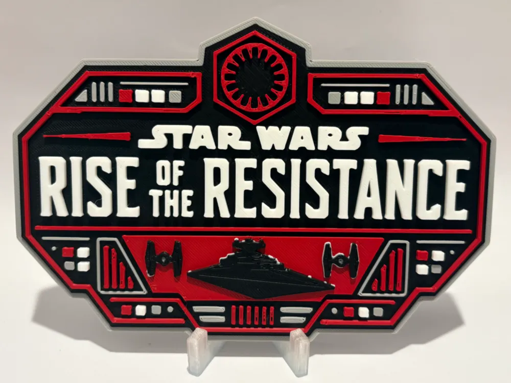 Star Wars Rise of the Resistance Inspired Sign, photo 2 of 4 - Star Wars Rise of the Resistance Inspired Sign Household