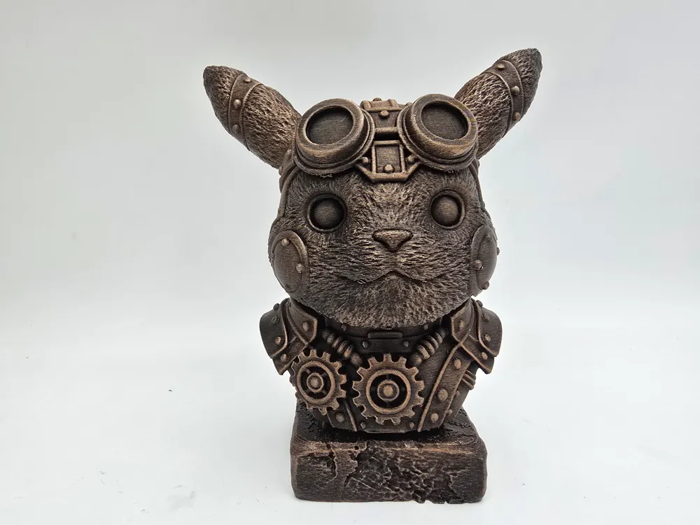 STEAMPUNK PIKACHU BUST, photo 3 of 4 - STEAMPUNK PIKACHU BUST Figurines & Collectibles