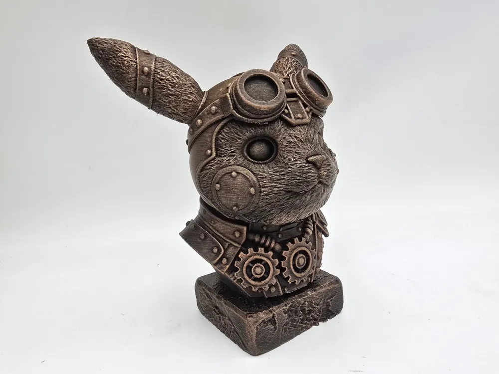 STEAMPUNK PIKACHU BUST, photo 4 of 4 - STEAMPUNK PIKACHU BUST Figurines & Collectibles