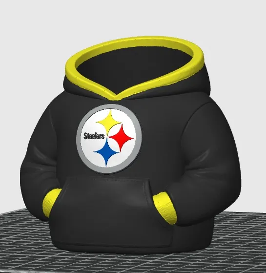 STEELERS HOODIE SET - PEN HOLDER AND CAN COOLER, photo 4 of 4 - STEELERS HOODIE SET - PEN HOLDER AND CAN COOLER Household