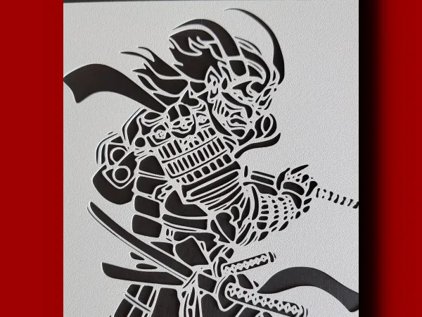stencil super samurai, photo 3 of 4 - stencil super samurai Hobby & DIY