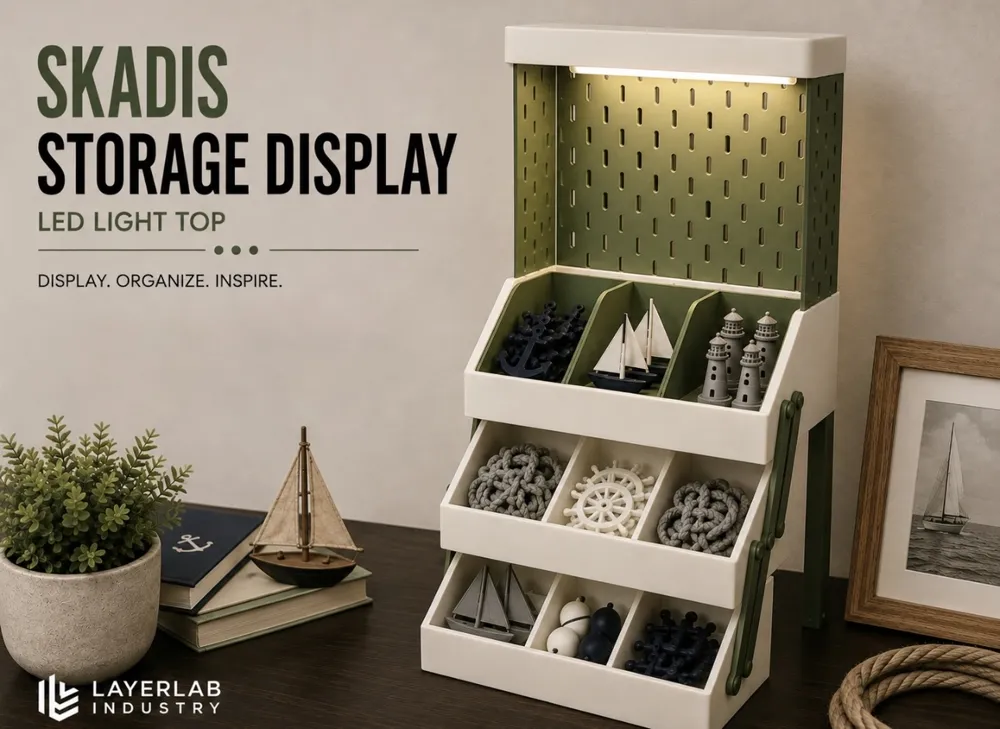 Skadis Wall Display Shelf with Light Top, photo 2 of 5 - Display & Figure Shelves, organizer