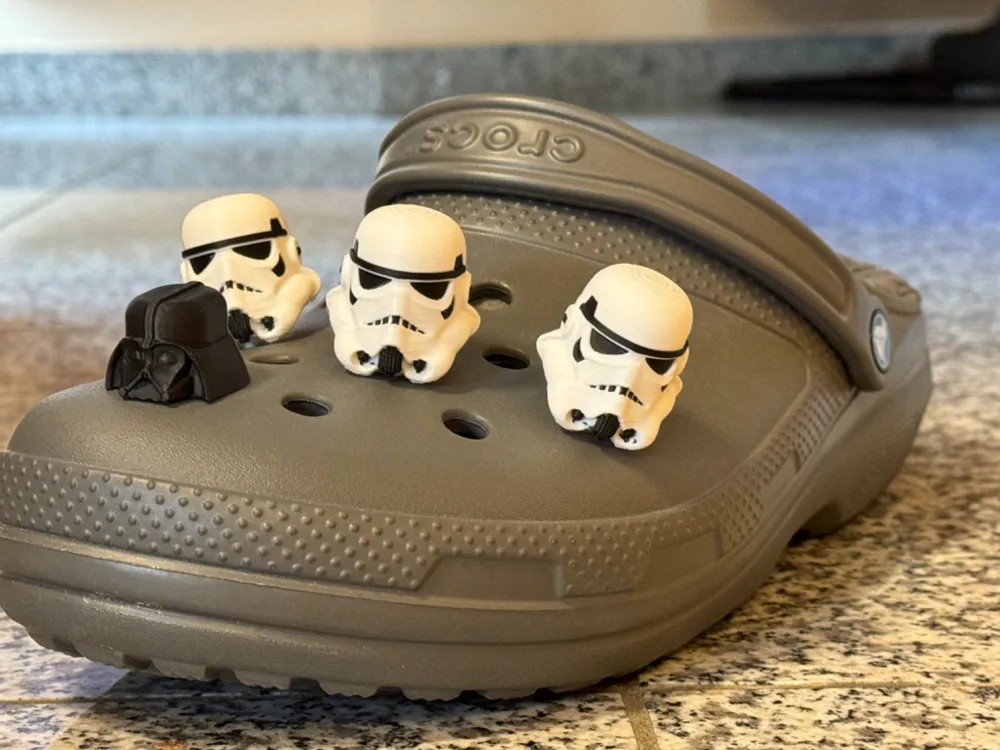 Stormtrooper Helmet Croc Charm Starwars Brick, photo 3 of 4 - Stormtrooper Helmet Croc Charm Starwars Brick Props & Cosplay