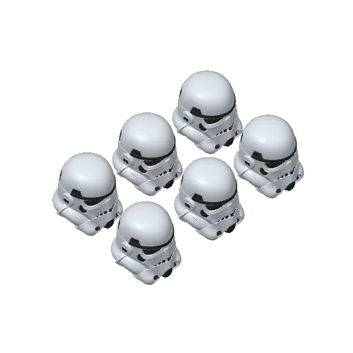 Stormtrooper Helmet Croc Charm Starwars Brick, photo 4 of 4 - Stormtrooper Helmet Croc Charm Starwars Brick Props & Cosplay