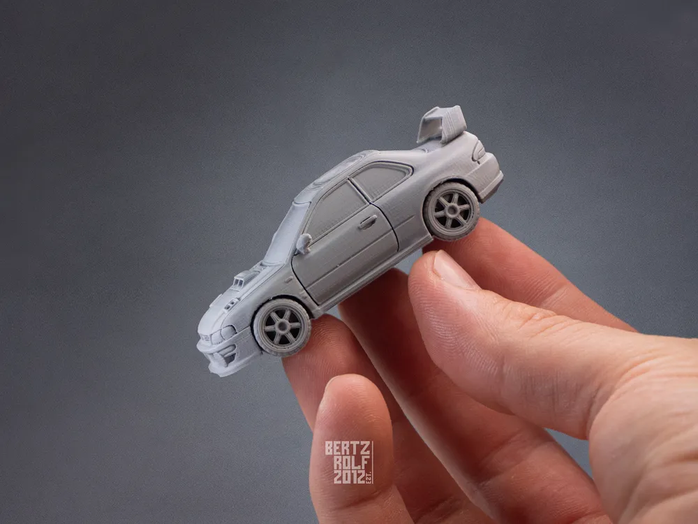 Subaru Impreza WRX STI Type R Kit Card, photo 3 of 5 - Car, Tank & Vehicle Kit Cards, diecast