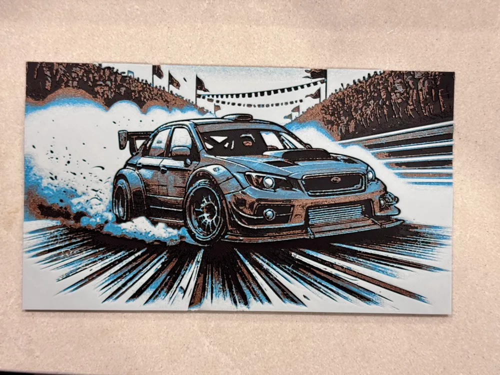 Subaru WRX STI Rally Hueforge, photo 2 of 4 - Cars & Bikes Photo Art, golf