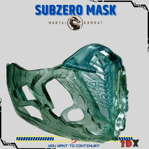 SUBZERO MASK - MORTAL KOMBAT, photo 4 of 4 - SUBZERO MASK - MORTAL KOMBAT Props & Cosplay