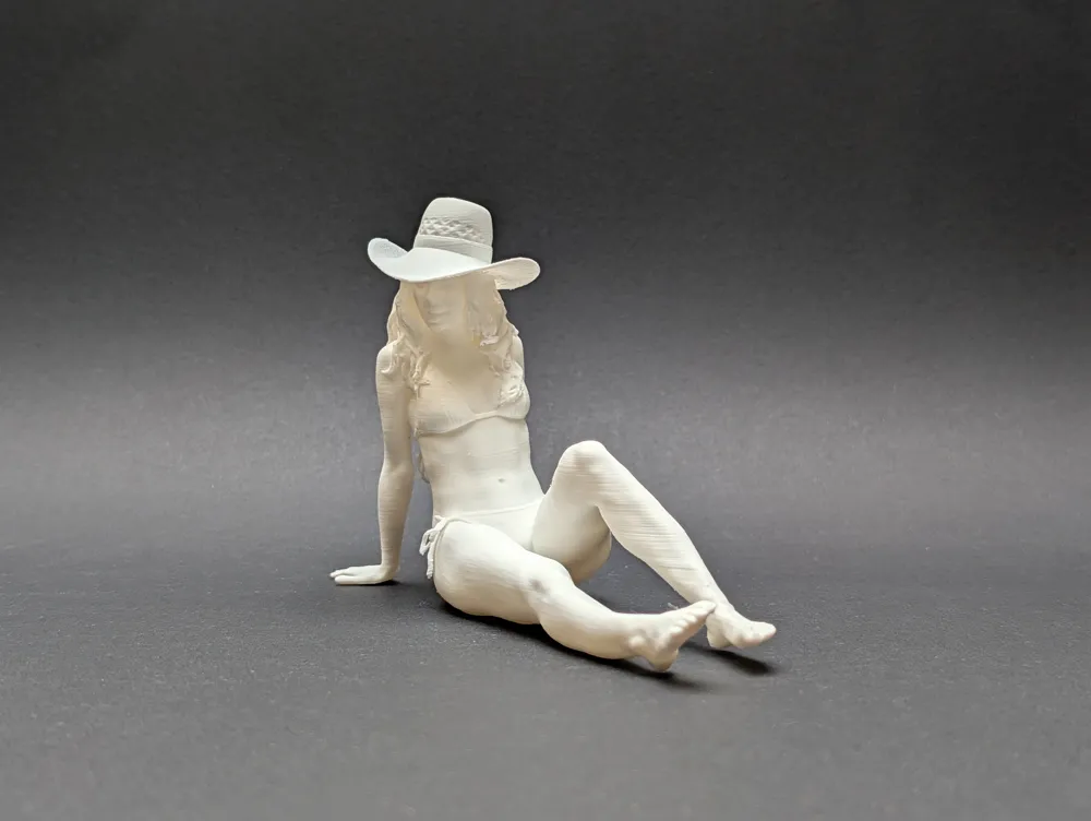 Sunbathing Beach Woman with Hat, photo 2 of 4 - Sunbathing Beach Woman with Hat Toys & Games