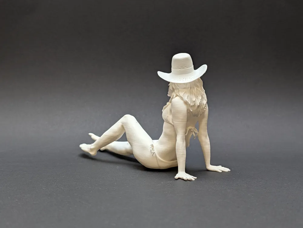 Sunbathing Beach Woman with Hat, photo 4 of 4 - Sunbathing Beach Woman with Hat Toys & Games