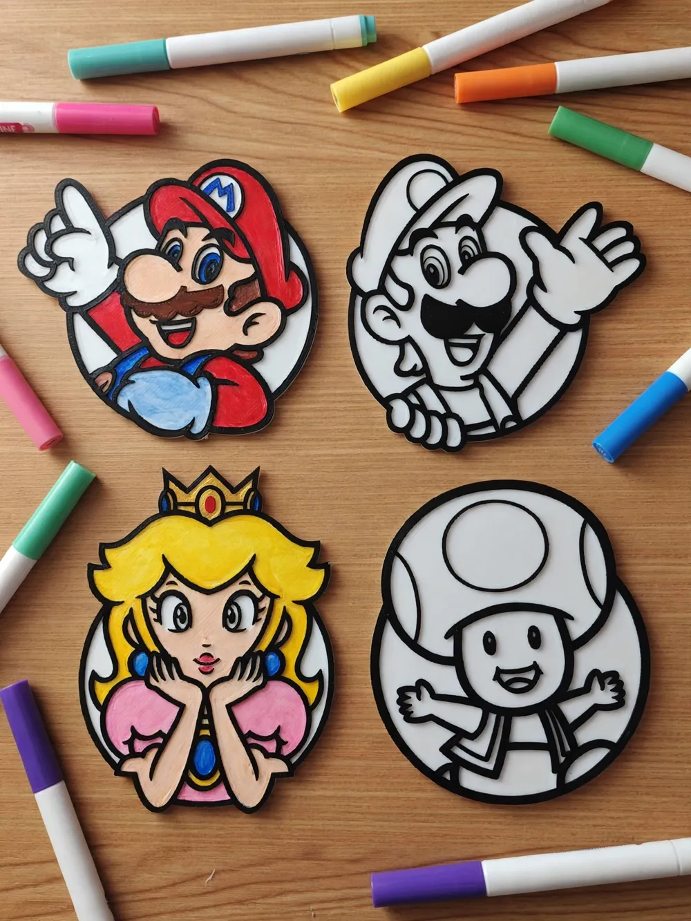 Super Mario Paintable Set, photo 3 of 4 - Super Mario Paintable Set Art